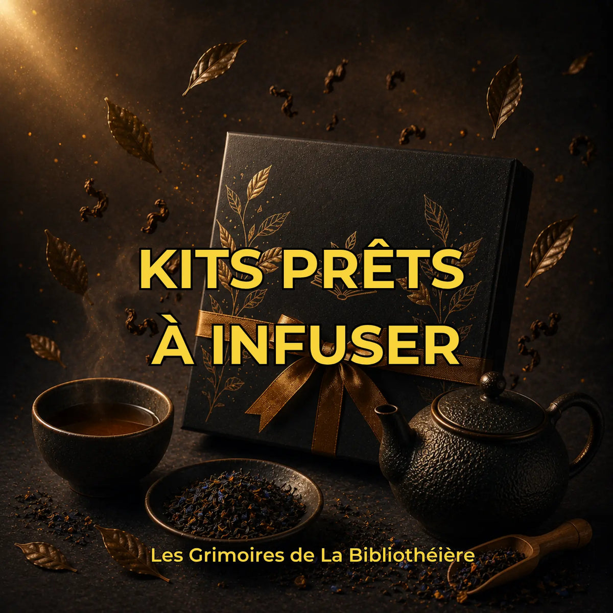 Coffrets thé en vrac kits prêts à infuser - Les Grimoires de La Bibliothéière